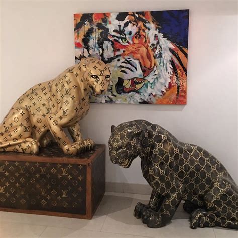 louis vuitton leopard statue|louis vuitton leopard.